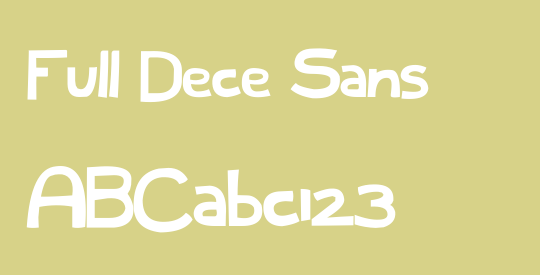 Full Dece Sans