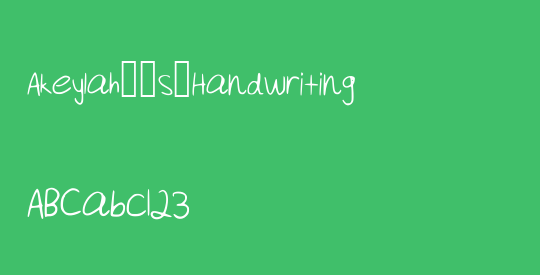 Akeylah__s_Handwriting