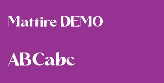 Mattire DEMO