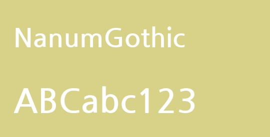 NanumGothic