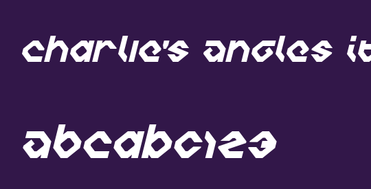 Charlie's Angles Italic