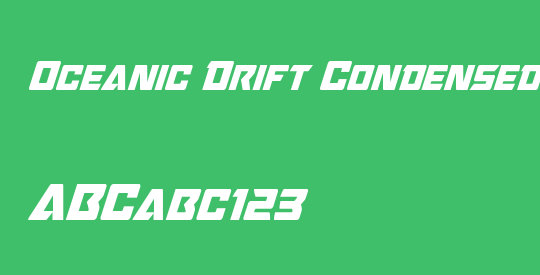 Oceanic Drift Condensed Italic