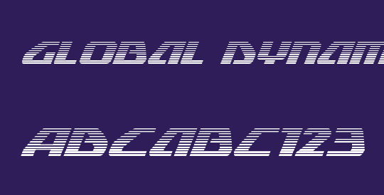 Global Dynamics Gradient Italic