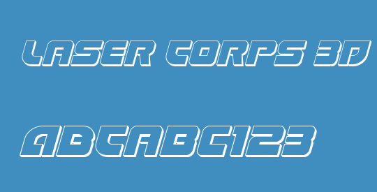 Laser Corps 3D Italic