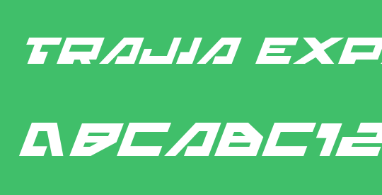 Trajia Expanded Italic