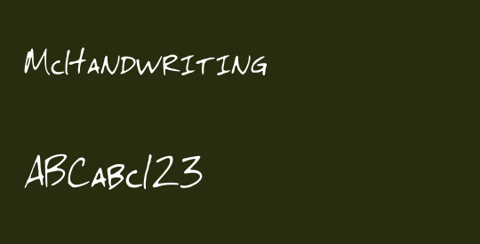McHandwriting
