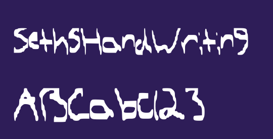 SethsHandWriting