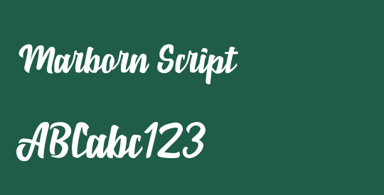 Marborn Script