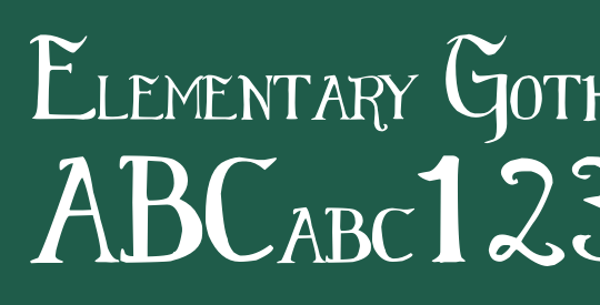 Elementary Gothic