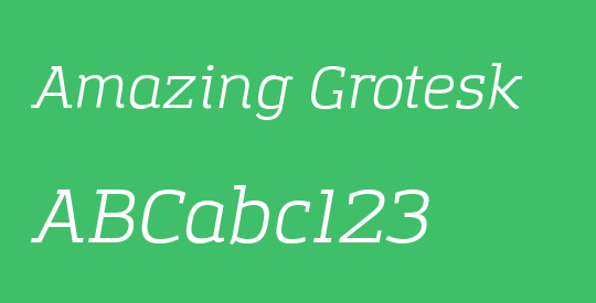 Amazing Grotesk