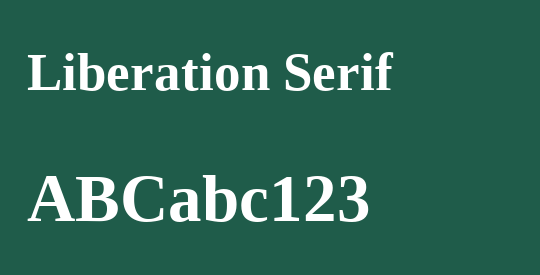Liberation Serif