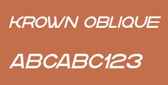 krown oblique