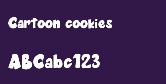 Cartoon cookies