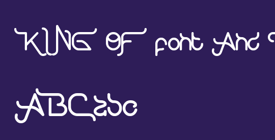 KING OF font And Typography