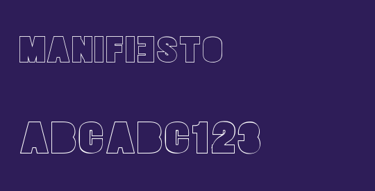 MANIFIESTO