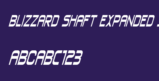 Blizzard Shaft Expanded Italic