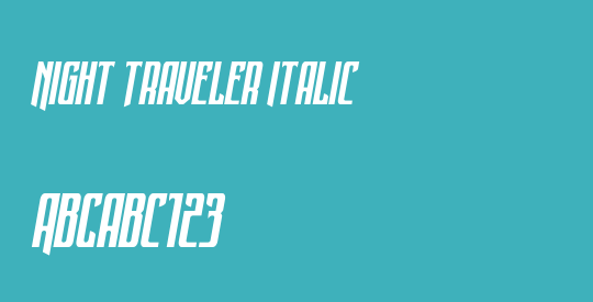 Night Traveler Italic