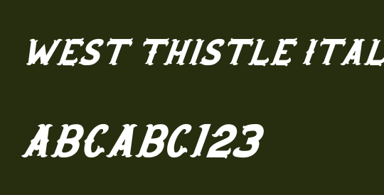 West Thistle Italic