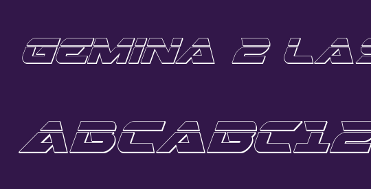 Gemina 2 Laser 3D Italic