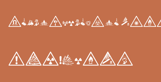 FontsVectorIso7010WarningSign