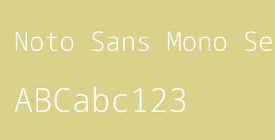 Noto Sans Mono SemCond Light
