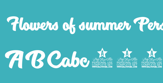 Flowers of summer Personal Use