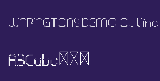 WARINGTONS DEMO Outline