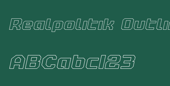 Realpolitik Outline Semi-Italic
