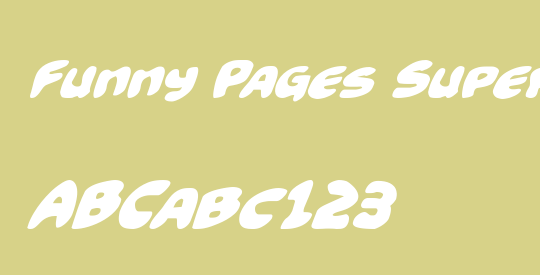 Funny Pages Super-Italic