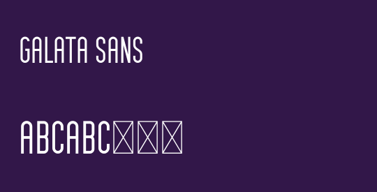 Galata Sans