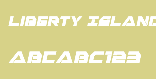 Liberty Island Expanded Italic