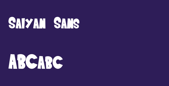Saiyan Sans