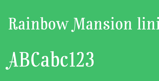 Rainbow Mansion lining figures