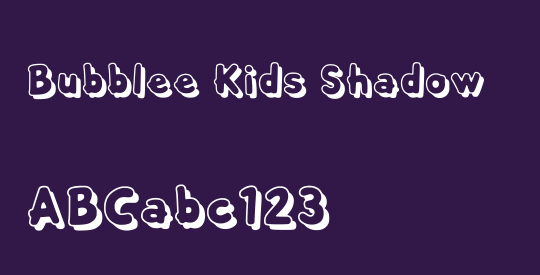 Bubblee Kids Shadow