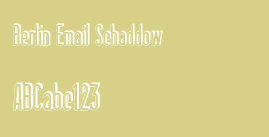 Berlin Email Schaddow