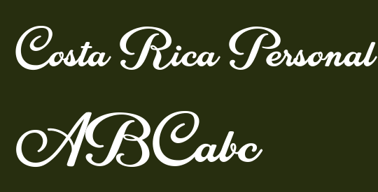 Costa Rica Personal Use