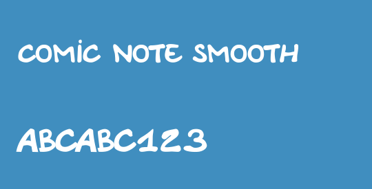 Comic Note Smooth