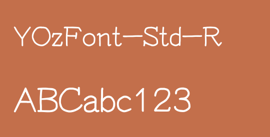 YOzFont-Std-R