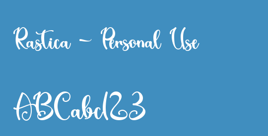 Rastica - Personal Use