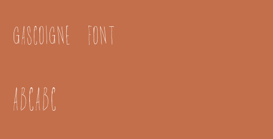 Gascoigne Font