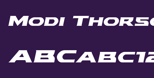 Modi Thorson Expanded Italic