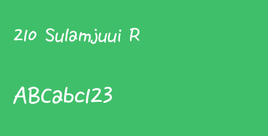 210 Sulamjuui R