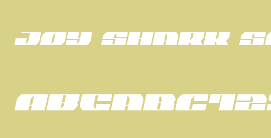 Joy Shark Semi-Italic