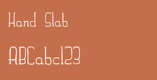 Hand Slab