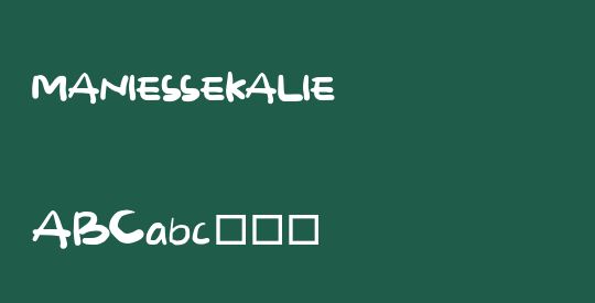 MANIESSEKALIE