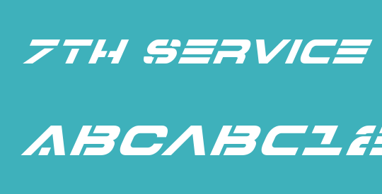 7th Service Super-Italic