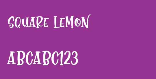 SQUARE LEMON