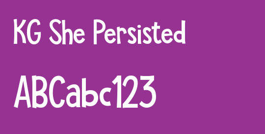 KG She Persisted