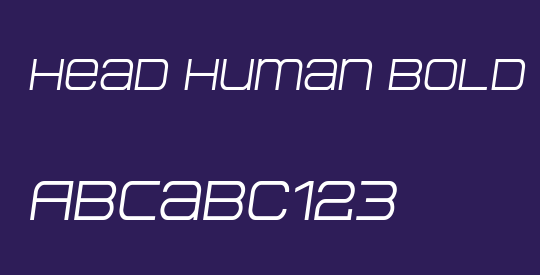Head Human Bold Semi-Italic