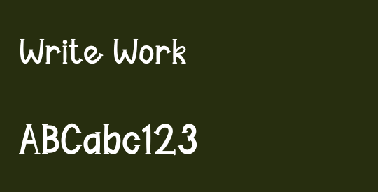 Write Work